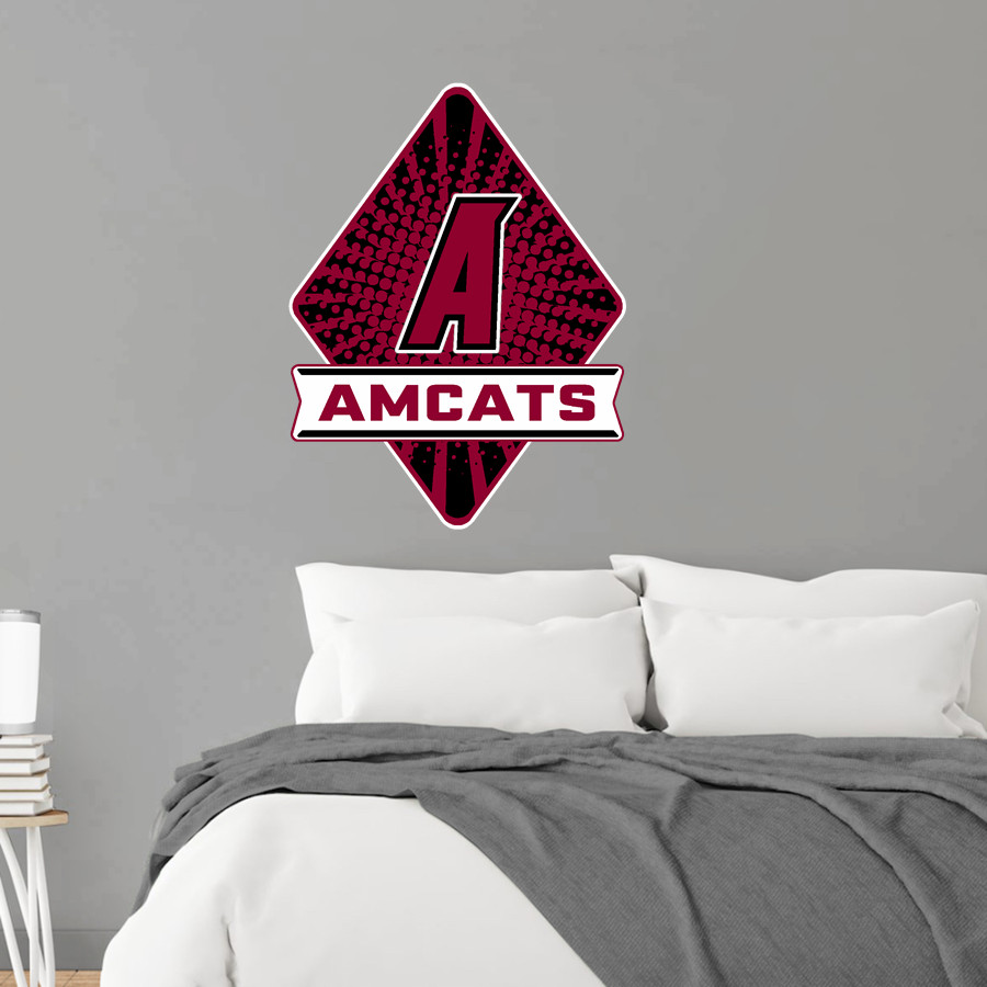 Anna Maria College Amcats <span class="pdp-name-mascot">Anna Maria College Amcats</span> Wall Decal - Diamond With Banner