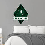 Shelton State Bucs <span class="pdp-name-mascot">Shelton State Community College Bucs</span> Wall Decal - Diamond With Banner Front Thumbnail