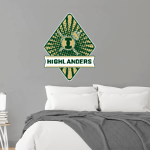 INCLINE HIGH SCHOOL HIGHLANDERS <span class="pdp-name-mascot">INCLINE HIGHLANDERS</span> Wall Decal - Diamond With Banner Front Thumbnail