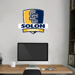 SOLON COMETS The Official Online Store <span class="pdp-name-mascot">SOLON COMETS</span> Wall Decal - Rounded Shield With Banner Front Thumbnail