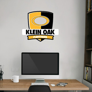 Wall Decal - Rounded Shield With Banner