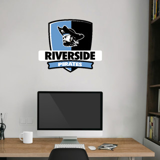 Wall Decal - Rounded Shield With Banner
