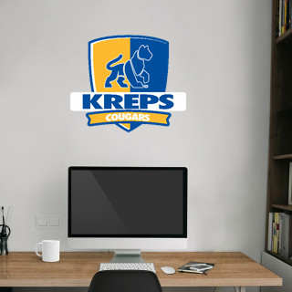 Wall Decal - Rounded Shield With Banner