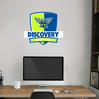 Wall Decal - Rounded Shield With Banner