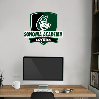 Wall Decal - Rounded Shield With Banner