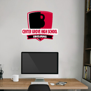 Wall Decal - Rounded Shield With Banner