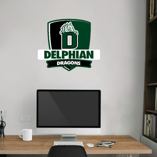 Wall Decal - Rounded Shield With Banner