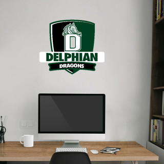 Wall Decal - Rounded Shield With Banner