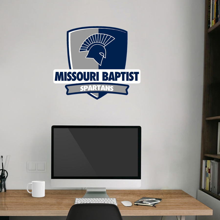 MBU Athletics Spartacus Wall Decal - Rounded Shield With Banner