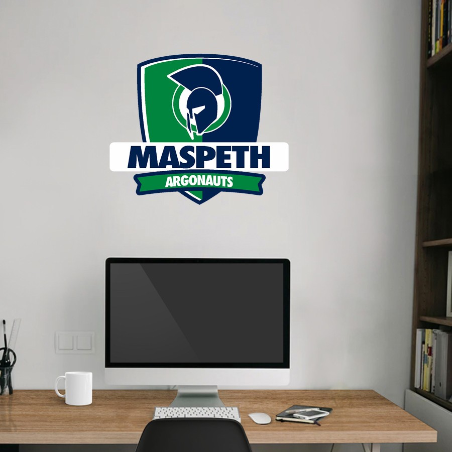 Maspeth Argonauts <span class="pdp-name-mascot">Maspeth Argonauts</span> Wall Decal - Rounded Shield With Banner
