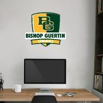 Bishop Guertin Cardinals <span class="pdp-name-mascot">Bishop Guertin Cardinals</span> Wall Decal - Rounded Shield With Banner Front Thumbnail