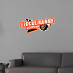 LINCOLNWOOD HIGH SCHOOL LANCERS <span class="pdp-name-mascot">LINCOLNWOOD LANCERS</span> Wall Decal - Slanted Arrow Front Thumbnail