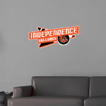 INDEPENDENCE HIGH SCHOOL BULLDOGS <span class="pdp-name-mascot">INDEPENDENCE BULLDOGS</span> Wall Decal - Slanted Arrow Front Thumbnail