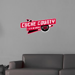 COCKE COUNTY HIGH SCHOOL FIGHTING COCKS <span class="pdp-name-mascot">COCKE COUNTY FIGHTING COCKS</span> Wall Decal - Slanted Arrow Front Thumbnail