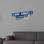 Lake Howell Silverhawks <span class="pdp-name-mascot">Lake Howell Hawks</span> Wall Decal - Slanted Arrow Front Thumbnail