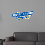 Divine Savior Academy Jaguars <span class="pdp-name-mascot">Divine Savior Academy Jaguars</span> Wall Decal - Slanted Arrow Front Thumbnail