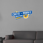 CRETE-MONEE HIGH SCHOOL WARRIORS <span class="pdp-name-mascot">CRETE - MONEE WARRIORS</span> Wall Decal - Slanted Arrow Front Thumbnail