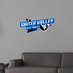 WATER VALLEY HIGH SCHOOL BLUE DEVILS Wall Decal - Slanted Arrow Front Thumbnail