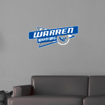 Warren Warriors <span class="pdp-name-mascot">Warren Warriors</span> Wall Decal - Slanted Arrow Front Thumbnail