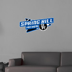 Spring Hill Panthers <span class="pdp-name-mascot">Spring Hill Panthers</span> Wall Decal - Slanted Arrow Front Thumbnail