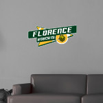 Florence Bobcats Wall Decal - Slanted Arrow Front Thumbnail