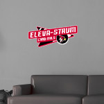 Eleva-Strum Cardinals <span class="pdp-name-mascot">Eleva-Strum Cardinals</span> Wall Decal - Slanted Arrow Front Thumbnail