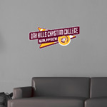 Oak Hills Christian College Wolfpack Wall Decal - Slanted Arrow Front Thumbnail