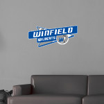 Winfield Elementary Wildcats <span class="pdp-name-mascot">Winfield Elementary Wildcats</span> Wall Decal - Slanted Arrow Front Thumbnail