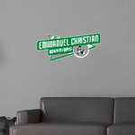 EMMANUEL CHRISTIAN SCHOOL WARRIORS <span class="pdp-name-mascot">EMMANUEL WARRIORS</span> Wall Decal - Slanted Arrow Front Thumbnail