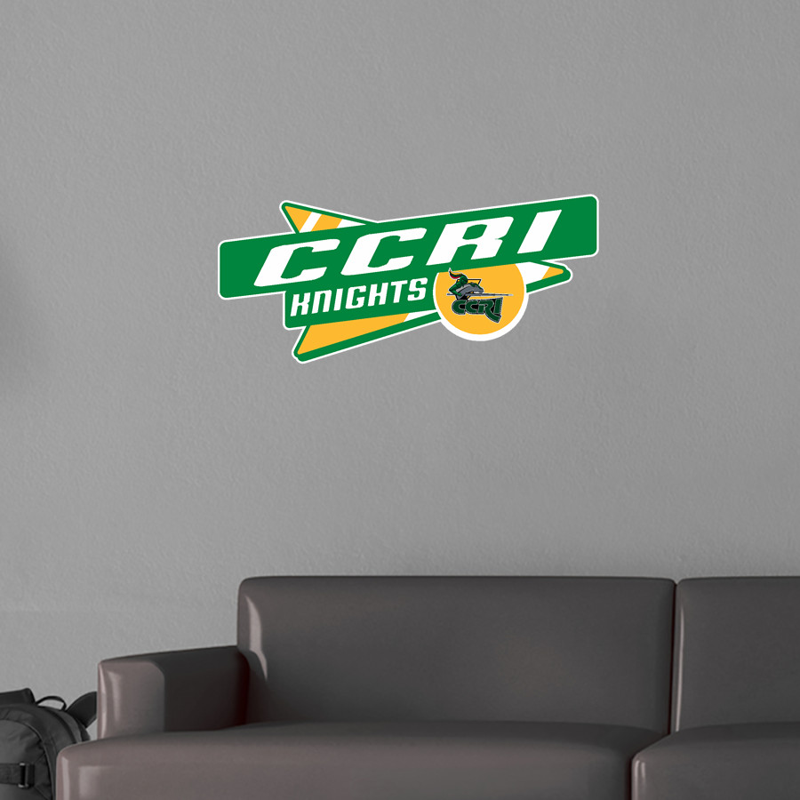 Community College of Rhode Island Knights <span class="pdp-name-mascot">COMMUNITY COLLEGE OF RHODE ISLAND Knights</span> Wall Decal - Slanted Arrow