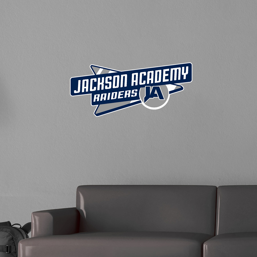 JACKSON ACADEMY RAIDERS <span class="pdp-name-mascot">JACKSON ACADEMY RAIDERS</span> Wall Decal - Slanted Arrow