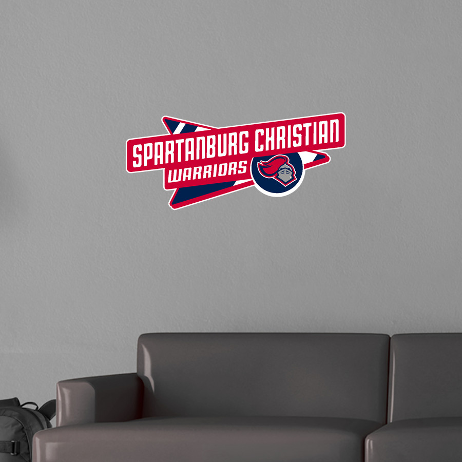 SPARTANBURG CHRISTIAN ACADEMY WARRIORS <span class="pdp-name-mascot">SPARTANBURG WARRIORS</span> Wall Decal - Slanted Arrow