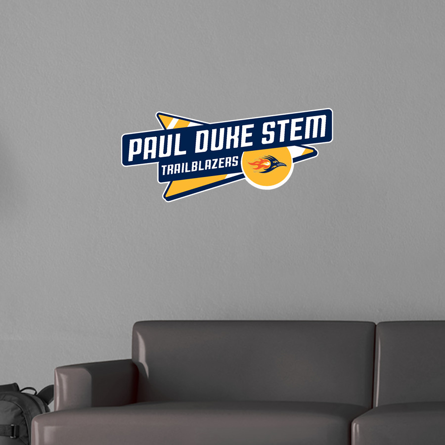 Paul Duke STEM Trailblazers <span class="pdp-name-mascot">Paul Duke High School Trailblazers</span> Wall Decal - Slanted Arrow