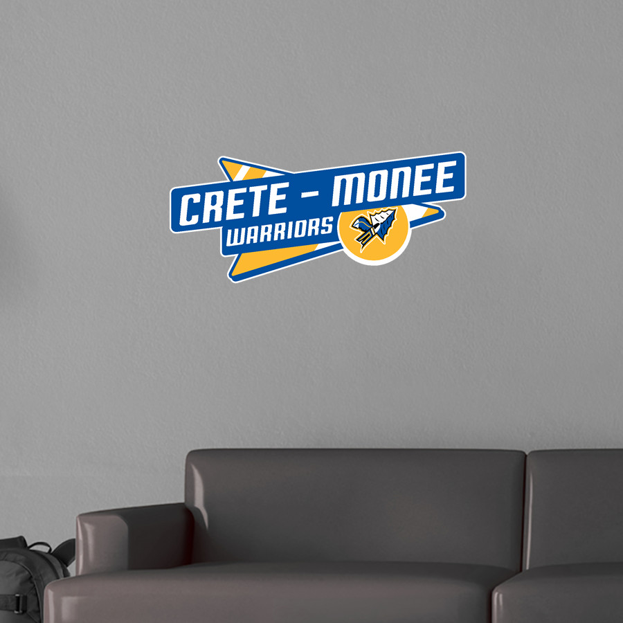 CRETE-MONEE HIGH SCHOOL WARRIORS <span class="pdp-name-mascot">CRETE - MONEE WARRIORS</span> Wall Decal - Slanted Arrow