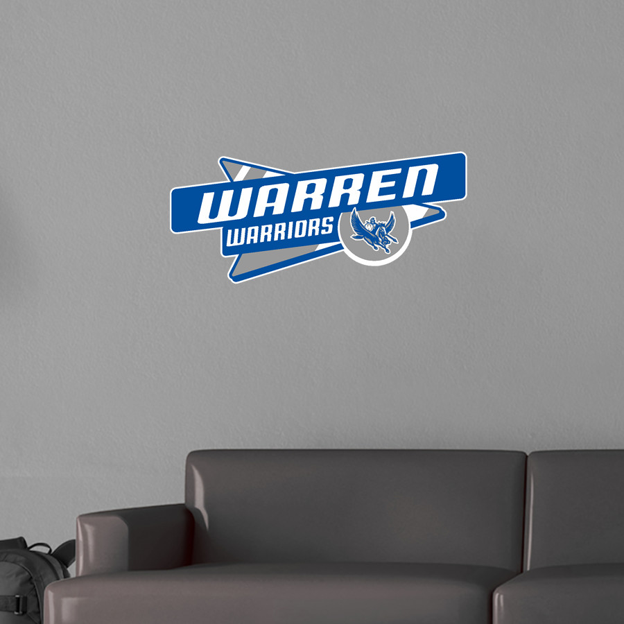 Warren Warriors <span class="pdp-name-mascot">Warren Warriors</span> Wall Decal - Slanted Arrow