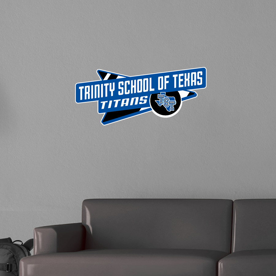 TRINITY SCHOOL OF TEXAS TITANS Wall Decal - Slanted Arrow