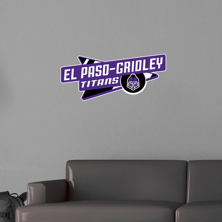 El Paso-Gridley Titans Wall Decal - Slanted Arrow