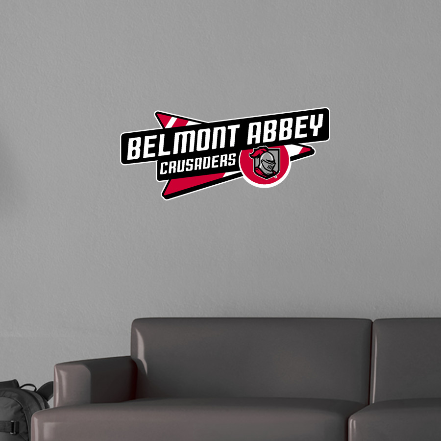Belmont Abbey College The Official Store of the Crusaders Wall Decal - Slanted Arrow