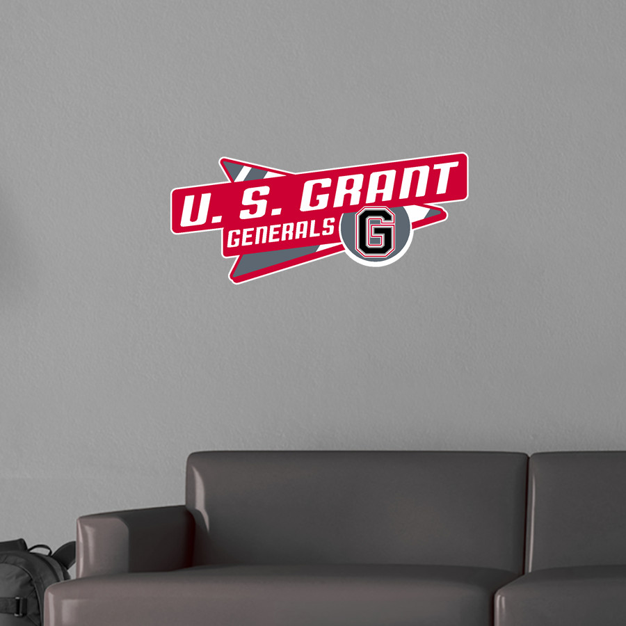 U. S. GRANT HIGH SCHOOL GENERALS Wall Decal - Slanted Arrow