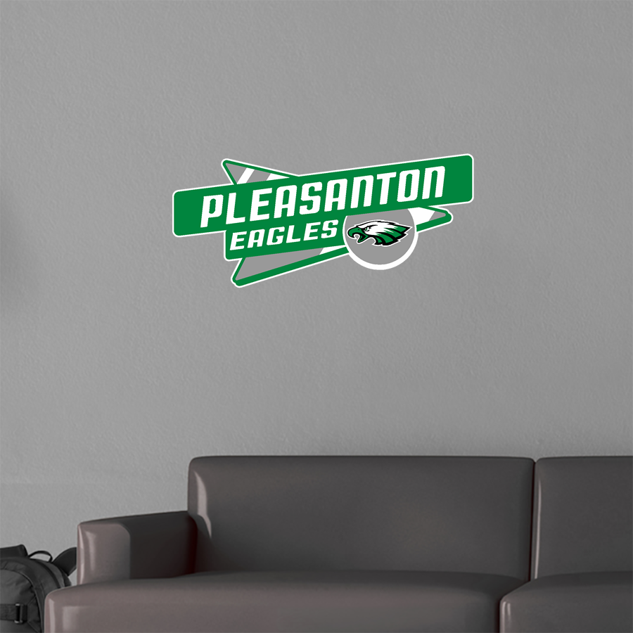 PLEASANTON HIGH SCHOOL EAGLES <span class="pdp-name-mascot">PLEASANTON EAGLES</span> Wall Decal - Slanted Arrow