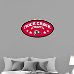 Rock Creek Lions Wall Decal - Oval With Stars Front Thumbnail