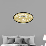 SOUTH VERMILLION HIGH SCHOOL WILDCATS <span class="pdp-name-mascot">SOUTH VERMILLION WILDCATS</span> Wall Decal - Oval With Stars Front Thumbnail