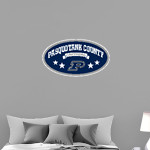 PASQUOTANK COUNTY HIGH SCHOOL PANTHERS <span class="pdp-name-mascot">PASQUOTANK COUNTY PANTHERS</span> Wall Decal - Oval With Stars Front Thumbnail