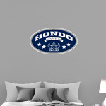 HONDO HIGH SCHOOL OWLS <span class="pdp-name-mascot">HONDO OWLS</span> Wall Decal - Oval With Stars Front Thumbnail