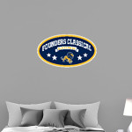 Founders Classical Lions <span class="pdp-name-mascot">Founders Classical Lions</span> Wall Decal - Oval With Stars Front Thumbnail