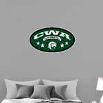 CWA Tarriers Wall Decal - Oval With Stars Front Thumbnail