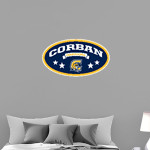 Corban Warriors <span class="pdp-name-mascot">Corban Warriors</span> Wall Decal - Oval With Stars Front Thumbnail