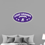 East Granby Crusaders Wall Decal - Oval With Stars Front Thumbnail