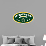 <span class="pdp-name-mascot">Summit Tigers</span> Wall Decal - Oval With Stars Front Thumbnail