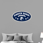Santa Rosa Eagles <span class="pdp-name-mascot">Santa Rosa Christian School Eagles</span> Wall Decal - Oval With Stars Front Thumbnail